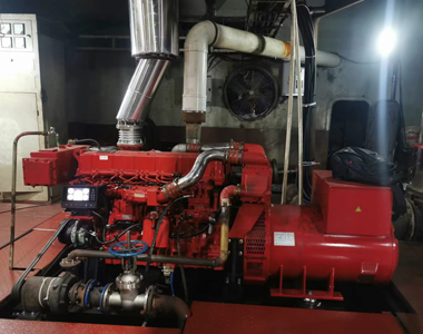 Marine Generator auf dem Schiff angewendet